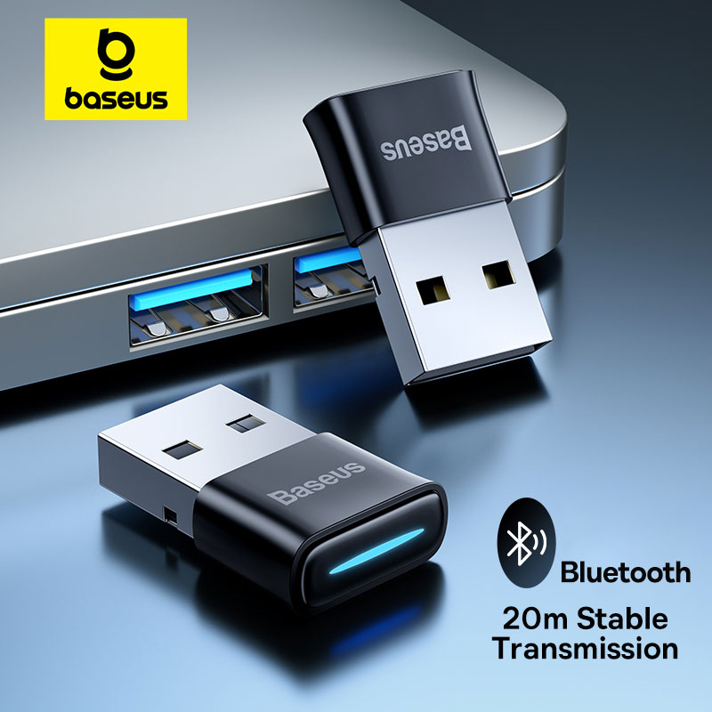 Laptop External Accessories - Baseus-Adaptador USB Bluetooth 5,1, receptor de