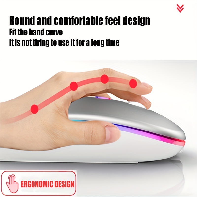 Ratón inalámbrico RGB recargab - Laptop External Accessories reseña y precio